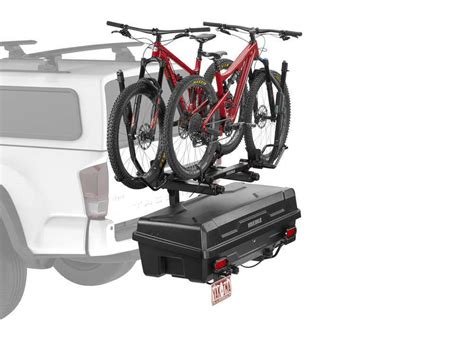 swing away steel cargo box with bike rack|Yakima EXO Swing Away 2 Bike Rack w/ Enclosed Cargo Carrier .